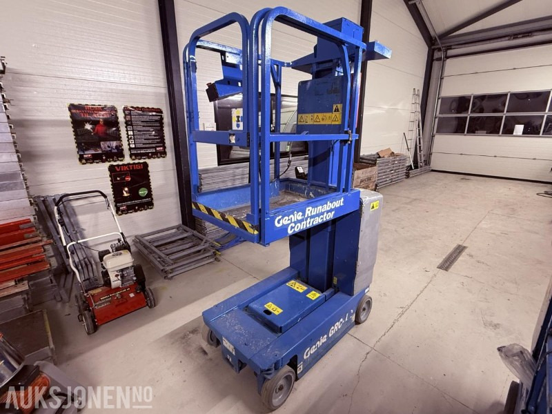 2012 Genie GRC-12 Mastelift - 5,5 m - 213 timer - Uttrekkbar plate - Подъёмник: фото 1 2012 Genie GRC-12 Mastelift - 5,5 m - 213 timer - Uttrekkbar plate - Подъёмник: фото 1