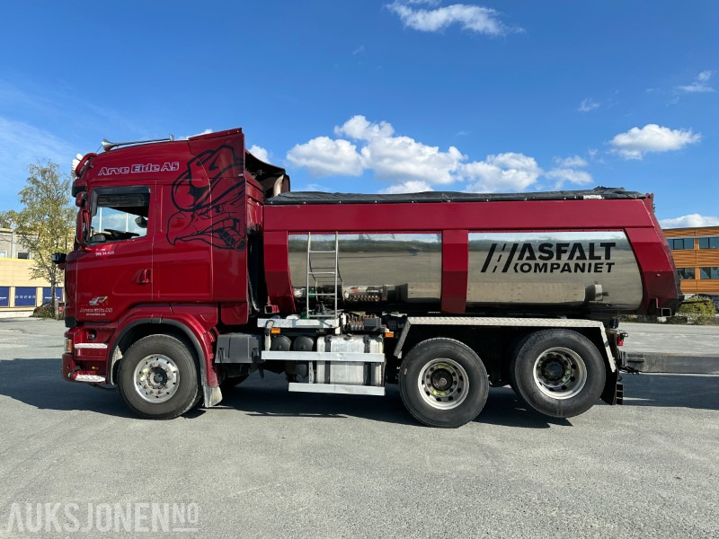 2013 Scania R500 tippbil med asfaltbalje og tippkasse - Brøyterigget - Euro 5 - Самосвал: фото 5 2013 Scania R500 tippbil med asfaltbalje og tippkasse - Brøyterigget - Euro 5 - Самосвал: фото 5