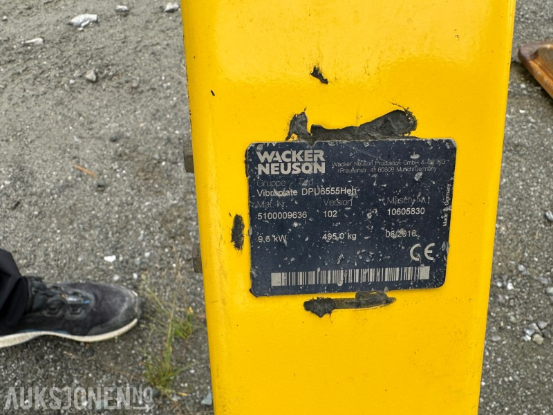 2016 Wacker neuson Vibroplate DPU6555Heh - Rep-objekt - Каток: фото 3 2016 Wacker neuson Vibroplate DPU6555Heh - Rep-objekt - Каток: фото 3