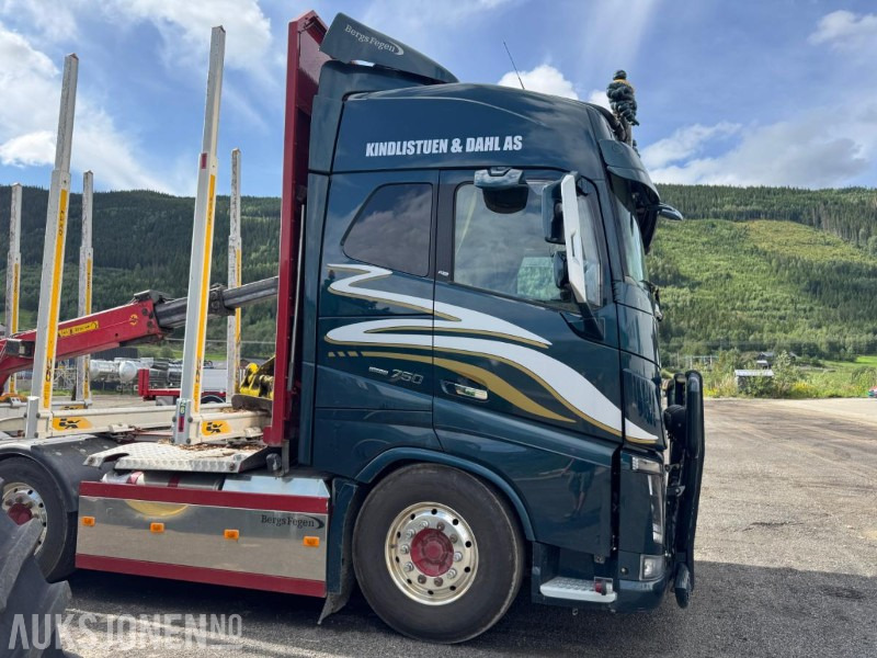 2018 Volvo FH16 8X4 Euro6 komplett tømmerbil med kran og henger. - Другая техника: фото 5 2018 Volvo FH16 8X4 Euro6 komplett tømmerbil med kran og henger. - Другая техника: фото 5