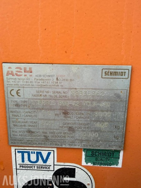 2011 Schmidt Stratos B90-42 VCLN-490 - Грузовик: фото 5 2011 Schmidt Stratos B90-42 VCLN-490 - Грузовик: фото 5