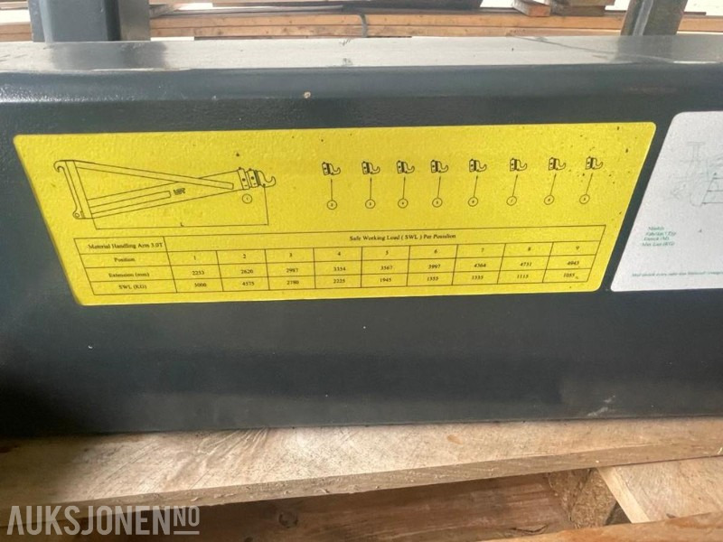 2023 LST Kranarm med Stora BM feste - 1,6 - 5 tonn - Med samsvarserklæringen på kranarmen. - Навесное оборудование для Строительной техники: фото 5 2023 LST Kranarm med Stora BM feste - 1,6 - 5 tonn - Med samsvarserklæringen på kranarmen. - Навесное оборудование для Строительной техники: фото 5