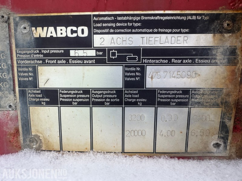 2005 Hrd 2-Akslet Semitrailer uttskyt bak og kile for tvangsstyring - Прицеп: фото 3 2005 Hrd 2-Akslet Semitrailer uttskyt bak og kile for tvangsstyring - Прицеп: фото 3