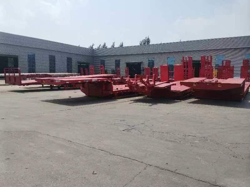 Новый Низкорамный полуприцеп ZHICHENG Semi Flat Bed Low Bed in New or Used with 3 Axles 4 Axles: фото 9