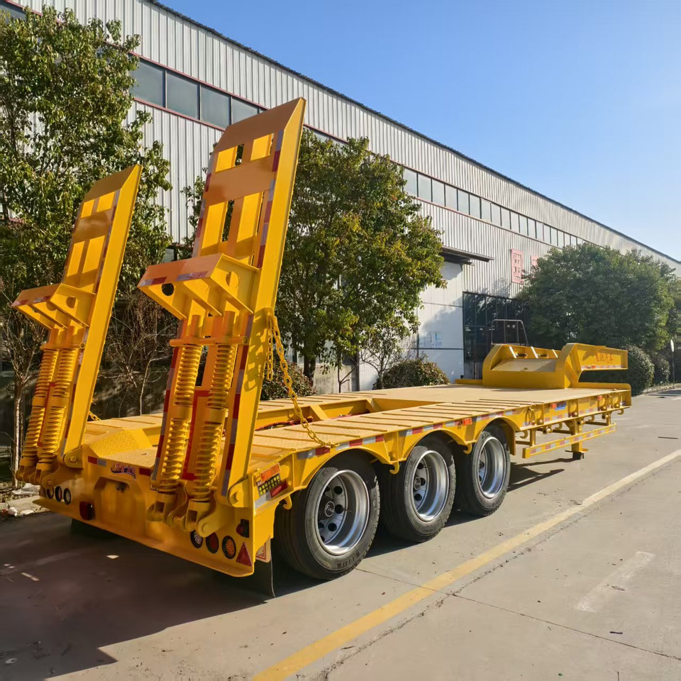 Новый Низкорамный полуприцеп ZHICHENG Semi Flat Bed Low Bed in New or Used with 3 Axles 4 Axles: фото 20