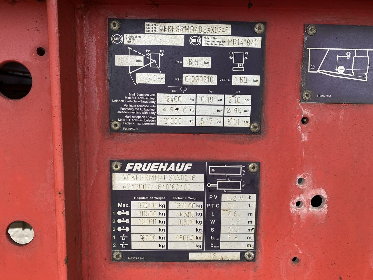 Самосвальный полуприцеп Fruehauf Semiremorca basculabila Aluminiu Agregate PV 6.28 T /// 2 PIECE: фото 9