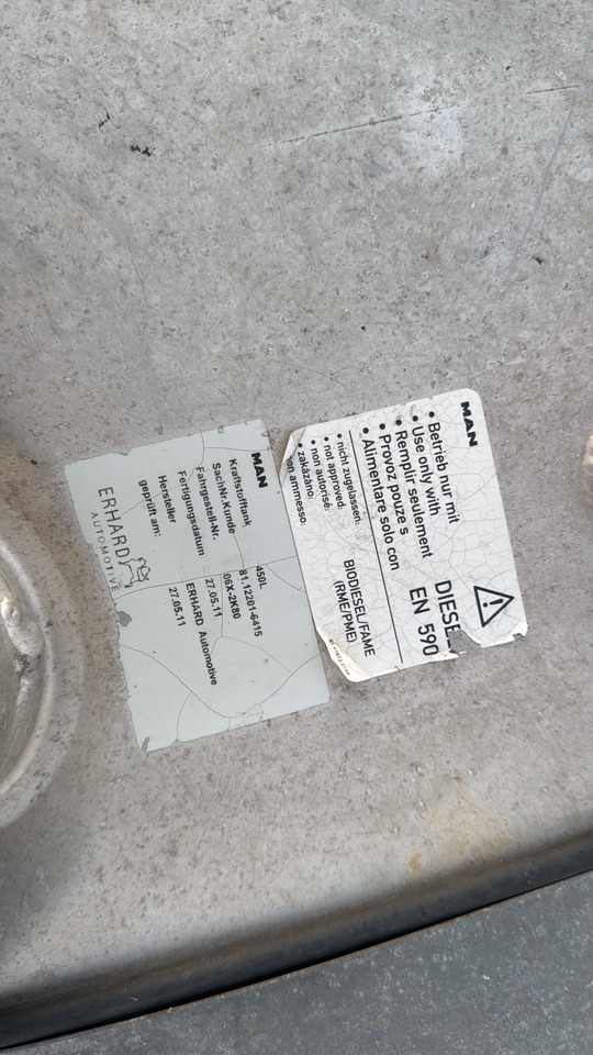 REZERVOR MAN 450 L MAN TGX truck - Топливный бак для Грузовиков: фото 3 REZERVOR MAN 450 L MAN TGX truck - Топливный бак для Грузовиков: фото 3