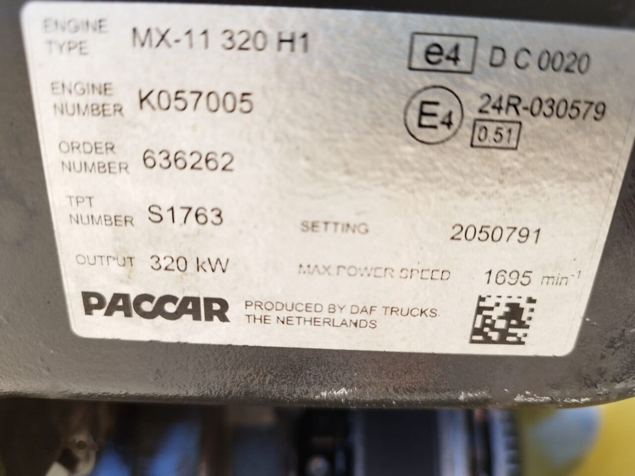 DAF MX-11 320 H1 Mx-11 320 H1 DAF Mx-11 320 H1 truck - Двигатель для Грузовиков: фото 3 DAF MX-11 320 H1 Mx-11 320 H1 DAF Mx-11 320 H1 truck - Двигатель для Грузовиков: фото 3