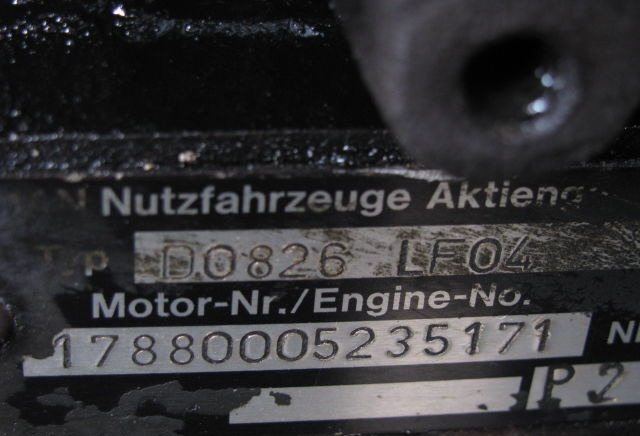 MAN D0826 LF04 232 E2 MAN - Двигатель для Грузовиков: фото 2 MAN D0826 LF04 232 E2 MAN - Двигатель для Грузовиков: фото 2