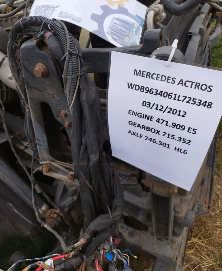 Mercedes-Benz Actros truck - Рама/ Шасси для Грузовиков: фото 1 Mercedes-Benz Actros truck - Рама/ Шасси для Грузовиков: фото 1