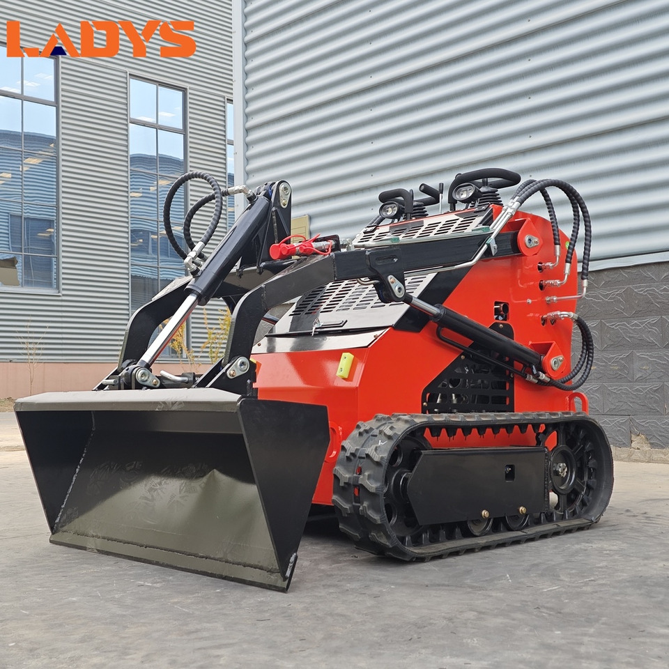 LADYS Free Shipping Mini Skid Steer Loader Compact Track Electric/Diesel Chinese Mini Skid Steer Loader For Sale With Mini Skid Steer Attachments 4 In 1 Bucket - Мини-погрузчик с бортовым поворотом: фото 5 LADYS Free Shipping Mini Skid Steer Loader Compact Track Electric/Diesel Chinese Mini Skid Steer Loader For Sale With Mini Skid Steer Attachments 4 In 1 Bucket - Мини-погрузчик с бортовым поворотом: фото 5