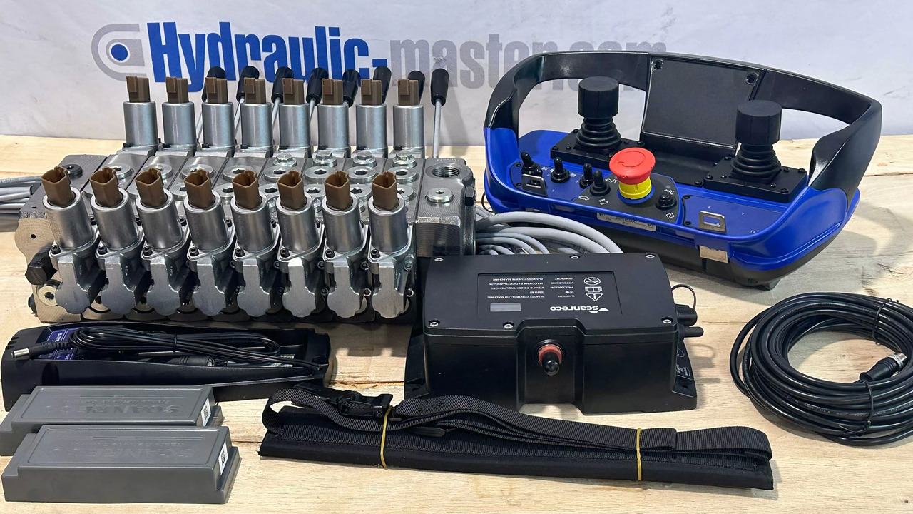 Set Radio Remote Scanreco RC 400 with Valve Palfinger Hiab Cranab Loglift - Лесной прицеп: фото 1 Set Radio Remote Scanreco RC 400 with Valve Palfinger Hiab Cranab Loglift - Лесной прицеп: фото 1