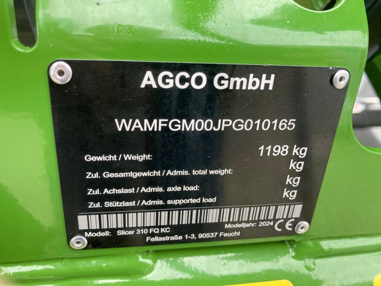 Fendt SLICER 310F - Косилка: фото 5 Fendt SLICER 310F - Косилка: фото 5