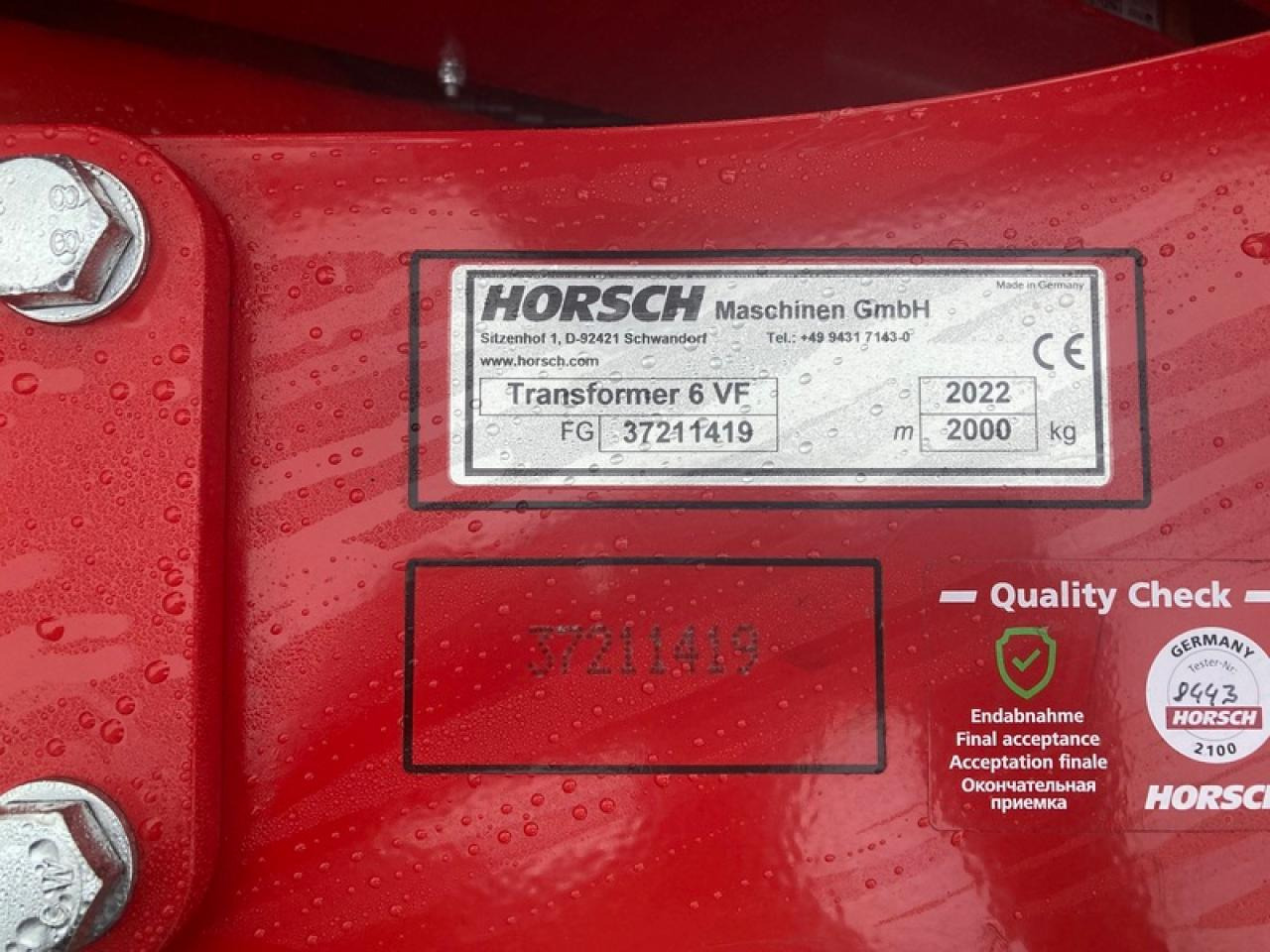 HORSCH TRANSFORMER6 VF - Техника для обработки почвы: фото 5 HORSCH TRANSFORMER6 VF - Техника для обработки почвы: фото 5