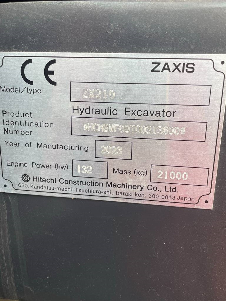 Hitachi ZX 210  - Гусеничный экскаватор: фото 5 Hitachi ZX 210  - Гусеничный экскаватор: фото 5