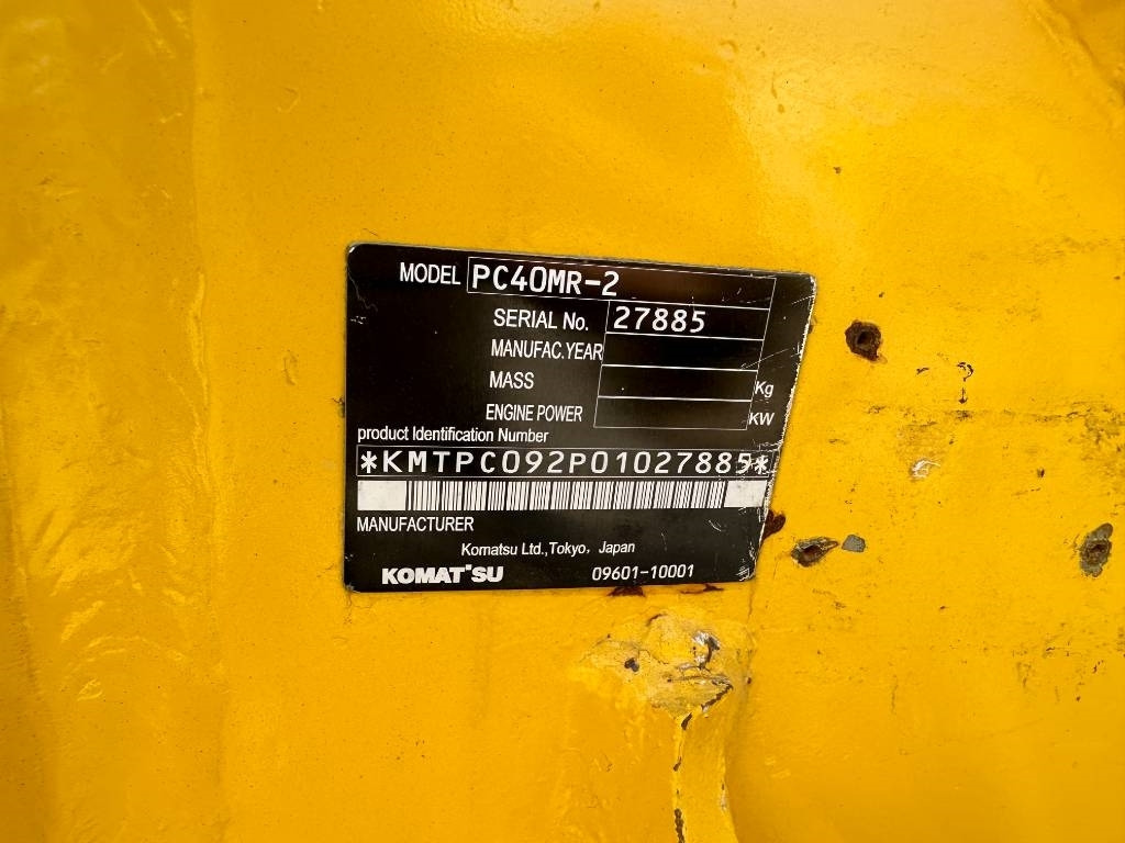 Komatsu 40MR - Гусеничный экскаватор: фото 3 Komatsu 40MR - Гусеничный экскаватор: фото 3