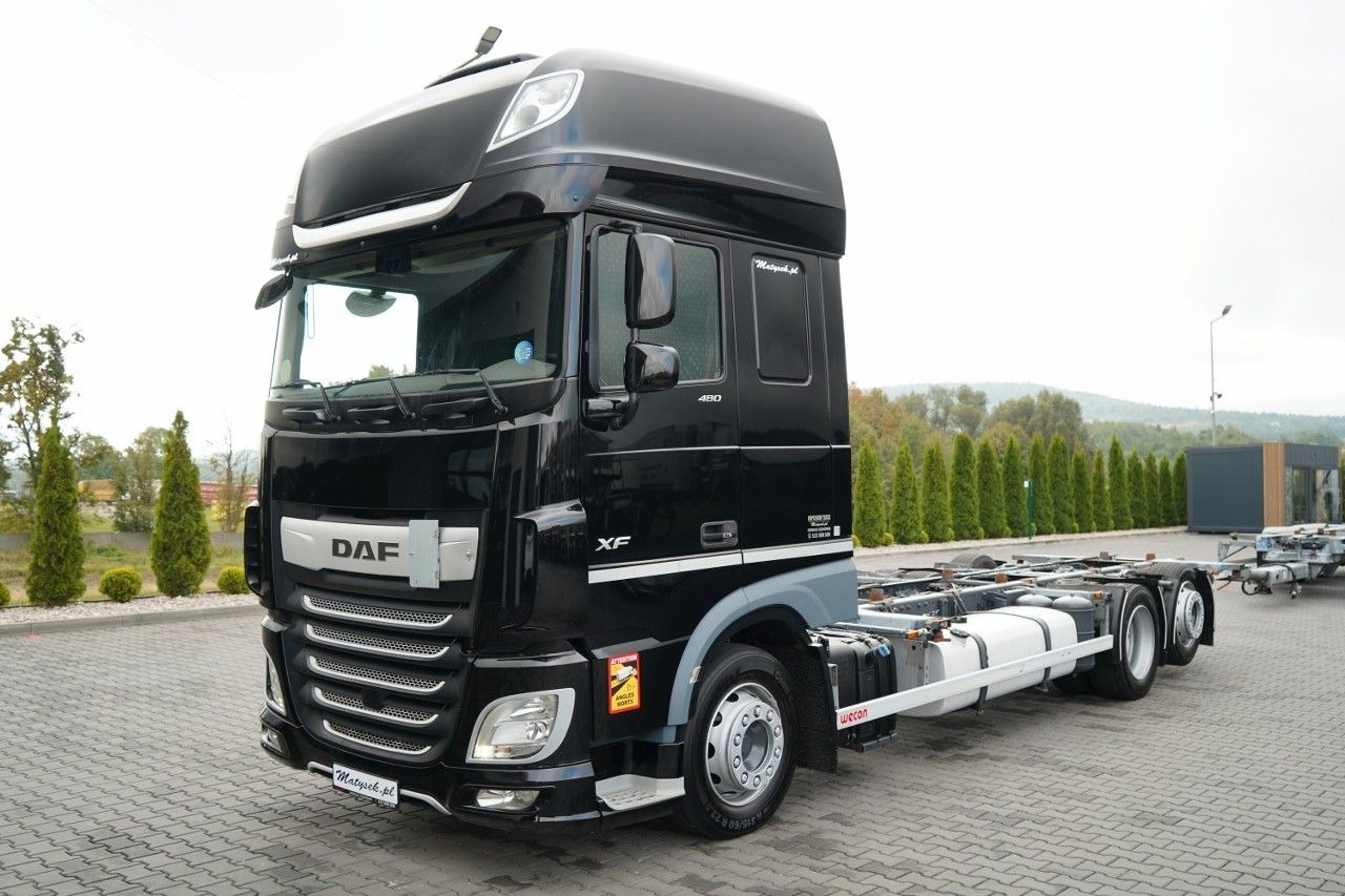 DAF XF 480 / BDF / 6X2 / SSC / I-PARK COOL / OŚ POD - Грузовик-контейнеровоз/ Сменный кузов: фото 1 DAF XF 480 / BDF / 6X2 / SSC / I-PARK COOL / OŚ POD - Грузовик-контейнеровоз/ Сменный кузов: фото 1