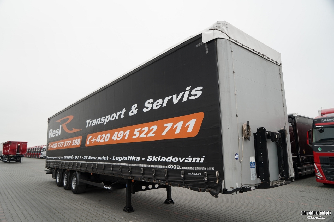 KOGEL FIRANKA / MEGA / OŚ PODNOSZONA / OSIE SAF / DACH PODNOSZONY / LOW DECK - Тентованный полуприцеп: фото 2 KOGEL FIRANKA / MEGA / OŚ PODNOSZONA / OSIE SAF / DACH PODNOSZONY / LOW DECK - Тентованный полуприцеп: фото 2