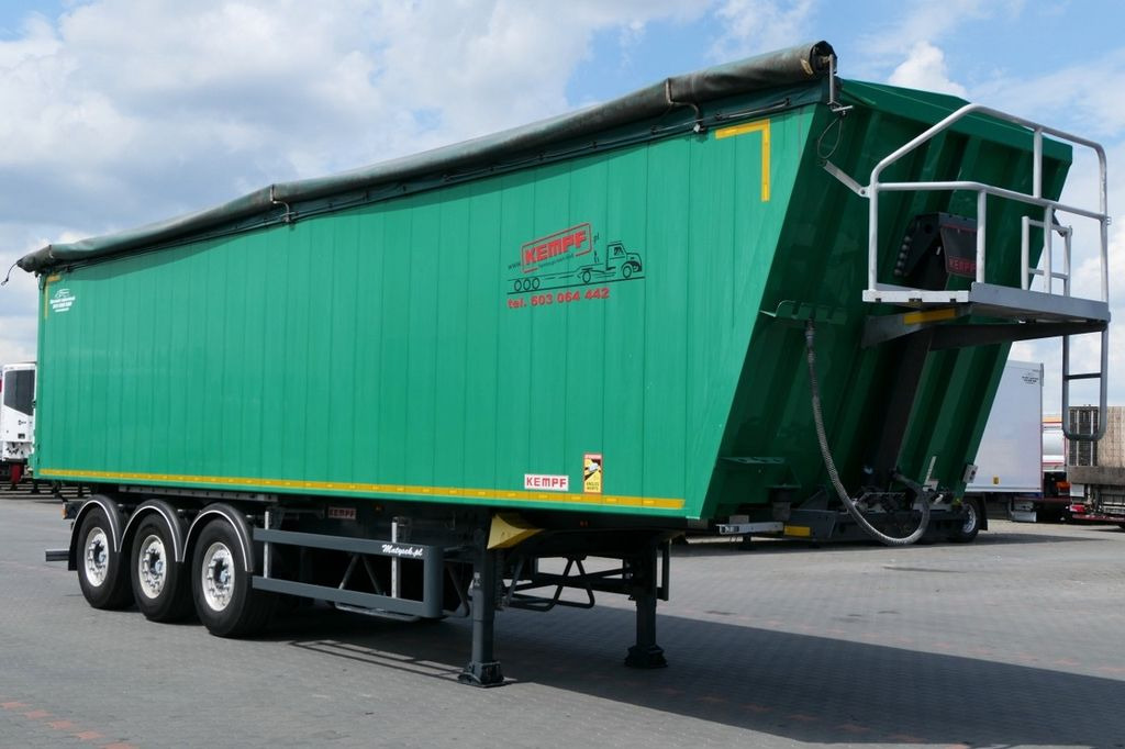 Kempf WYWROTKA 60m3 / 2018 ROK / KLAPO DRZWI / OŚ PODN - Тентованный полуприцеп: фото 1 Kempf WYWROTKA 60m3 / 2018 ROK / KLAPO DRZWI / OŚ PODN - Тентованный полуприцеп: фото 1