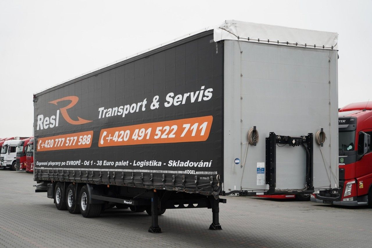 Kögel FIRANKA / MEGA / OŚ PODNOSZONA / OSIE SAF / DACH - Тентованный полуприцеп: фото 1 Kögel FIRANKA / MEGA / OŚ PODNOSZONA / OSIE SAF / DACH - Тентованный полуприцеп: фото 1