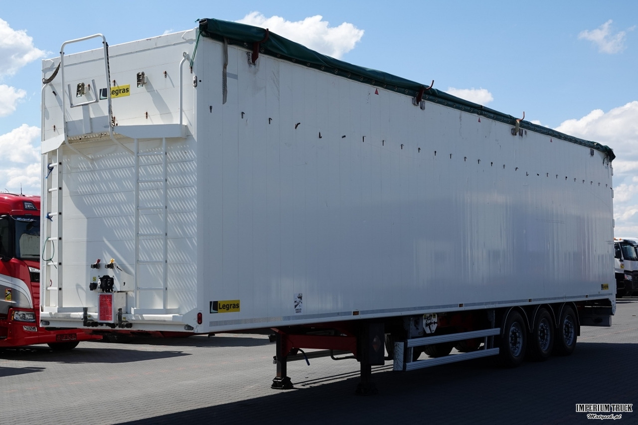 LEGRAS / RUCHOMA PODŁOGA / WALKING FLOOR / 98 m3 / OPONY 100 % / PODŁOGA - 10 MM / SPROWADZONA - Полуприцеп с подвижным полом: фото 2 LEGRAS / RUCHOMA PODŁOGA / WALKING FLOOR / 98 m3 / OPONY 100 % / PODŁOGA - 10 MM / SPROWADZONA - Полуприцеп с подвижным полом: фото 2