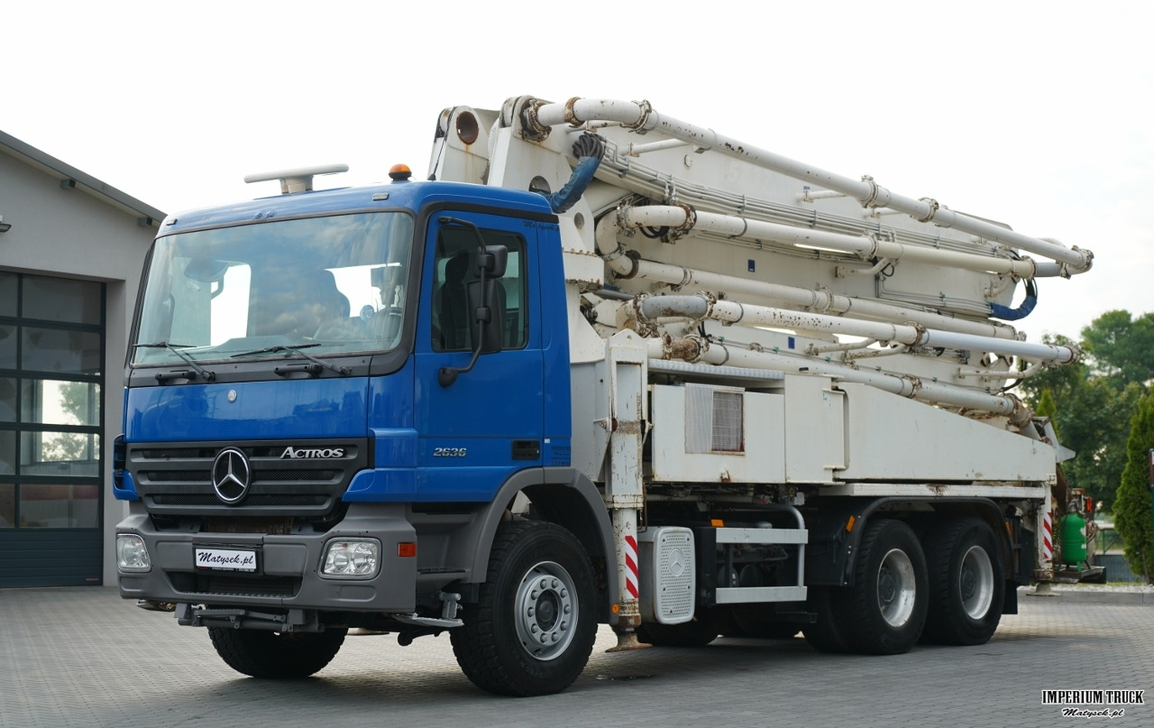 MERCEDES ACTROS 2636 / POMPA SERMAC 5Z37 / 37 METRÓW / STEROWANIE RADIOWE / EPS + SPRZĘGŁO - Автобетононасос: фото 1 MERCEDES ACTROS 2636 / POMPA SERMAC 5Z37 / 37 METRÓW / STEROWANIE RADIOWE / EPS + SPRZĘGŁO - Автобетононасос: фото 1