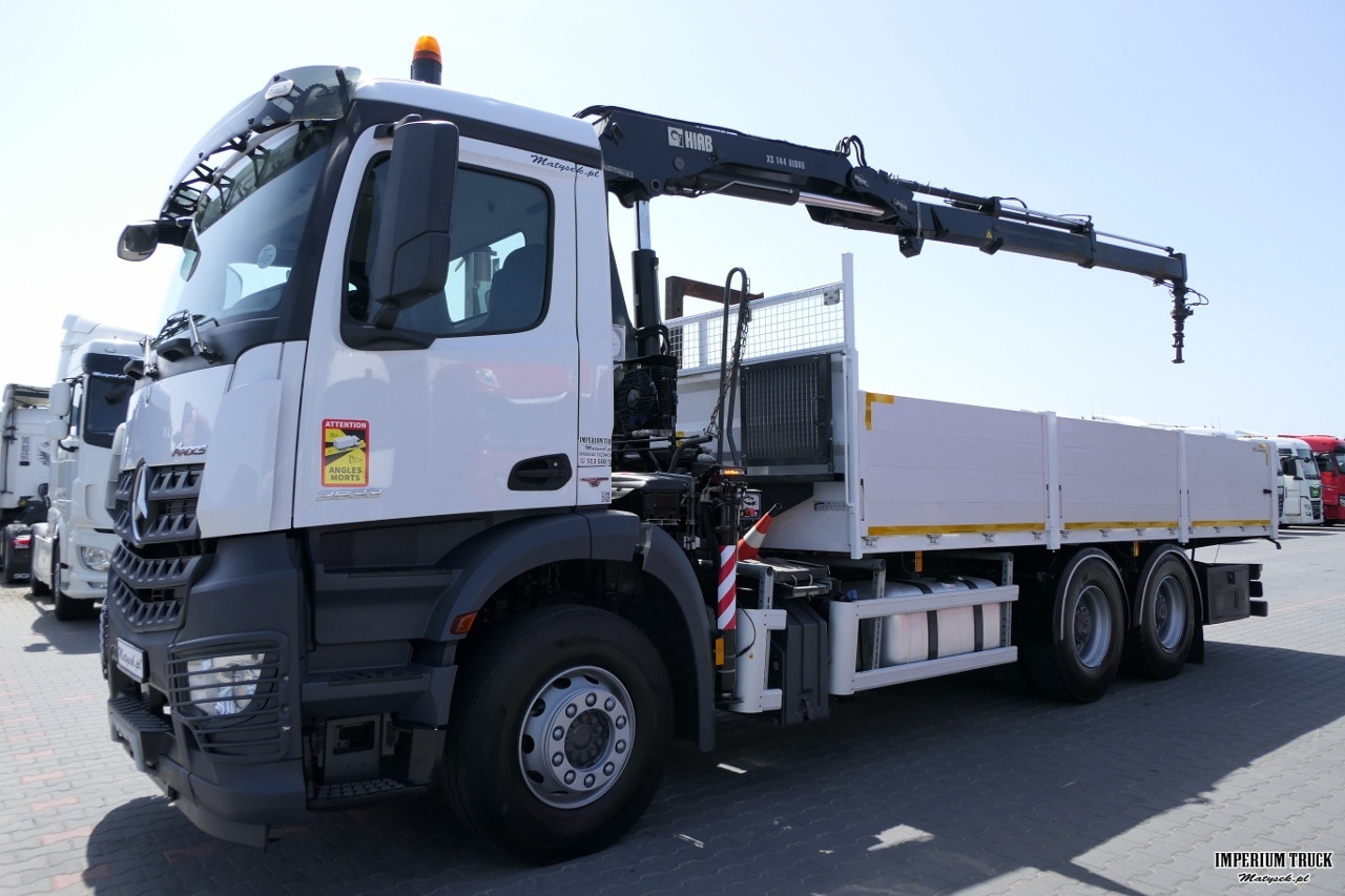 MERCEDES AROCS 2633 / 6X4 / SKRZYNIA 6,55 M + HDS HIAB 144 / STEROWANIE RADIOWE / ROTATOR / WIDŁY - Грузовик бортовой/ Платформа, Автоманипулятор: фото 3 MERCEDES AROCS 2633 / 6X4 / SKRZYNIA 6,55 M + HDS HIAB 144 / STEROWANIE RADIOWE / ROTATOR / WIDŁY - Грузовик бортовой/ Платформа, Автоманипулятор: фото 3