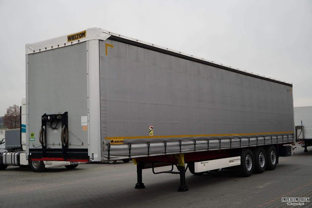WIELTON / FIRANKA STANDARD / MULDA DO STALI - 9 M / OŚ PODNOSZONA / SAF / MAŁO UŻYWANA - Тентованный полуприцеп: фото 1 WIELTON / FIRANKA STANDARD / MULDA DO STALI - 9 M / OŚ PODNOSZONA / SAF / MAŁO UŻYWANA - Тентованный полуприцеп: фото 1