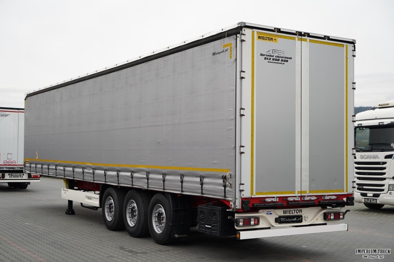 WIELTON / FIRANKA STANDARD / MULDA DO STALI - 9 M / OŚ PODNOSZONA / SAF / MAŁO UŻYWANA - Тентованный полуприцеп: фото 4 WIELTON / FIRANKA STANDARD / MULDA DO STALI - 9 M / OŚ PODNOSZONA / SAF / MAŁO UŻYWANA - Тентованный полуприцеп: фото 4