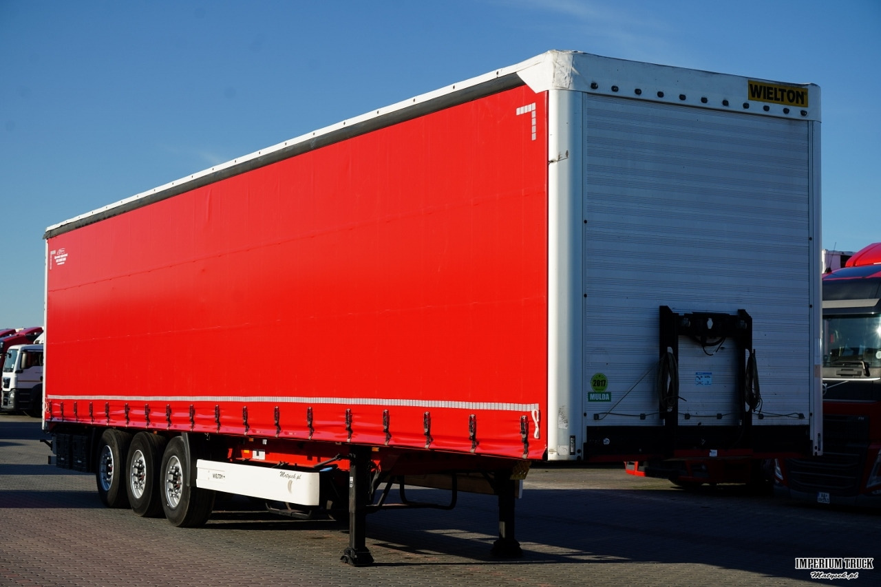 WIELTON / FIRANKA STANDARD / MULDA DO STALI - 9 M / OŚ PODNOSZONA / SAF / - Тентованный полуприцеп: фото 1 WIELTON / FIRANKA STANDARD / MULDA DO STALI - 9 M / OŚ PODNOSZONA / SAF / - Тентованный полуприцеп: фото 1