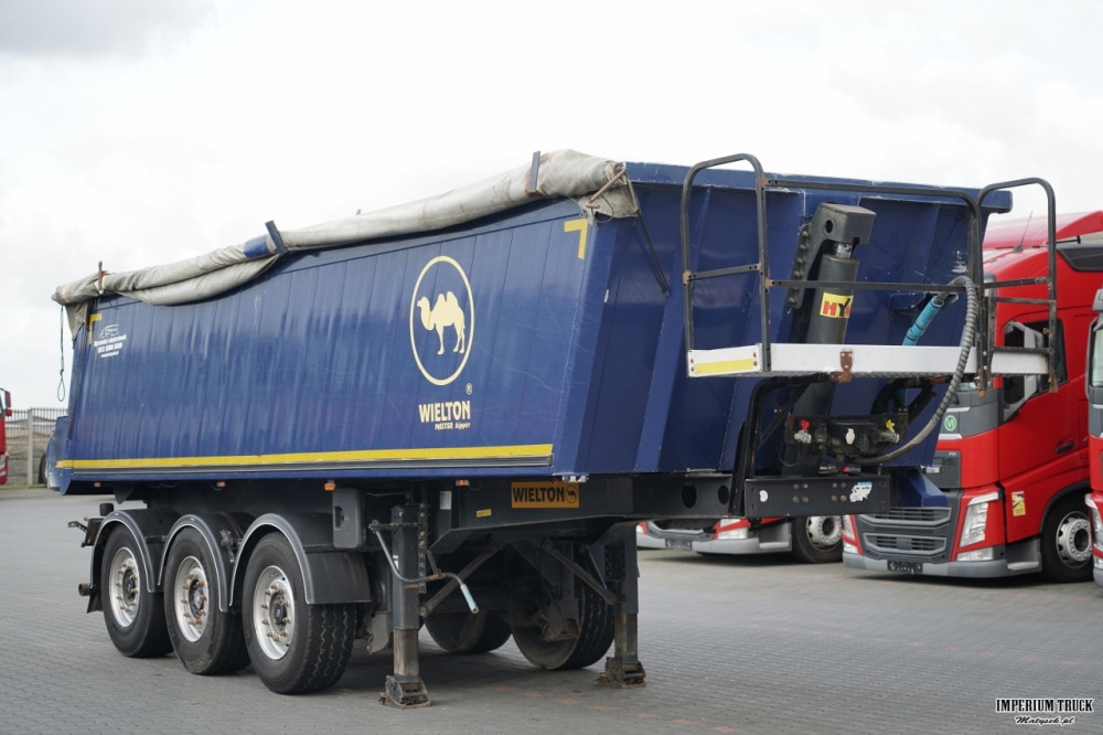 WIELTON / WYWROTKA / 24 M3 / ALUMINIOWA / OŚ PODNOSZONA / OSIE SAF / PO KONTRAKCIE SERWISOWYM - Самосвальный полуприцеп: фото 1 WIELTON / WYWROTKA / 24 M3 / ALUMINIOWA / OŚ PODNOSZONA / OSIE SAF / PO KONTRAKCIE SERWISOWYM - Самосвальный полуприцеп: фото 1