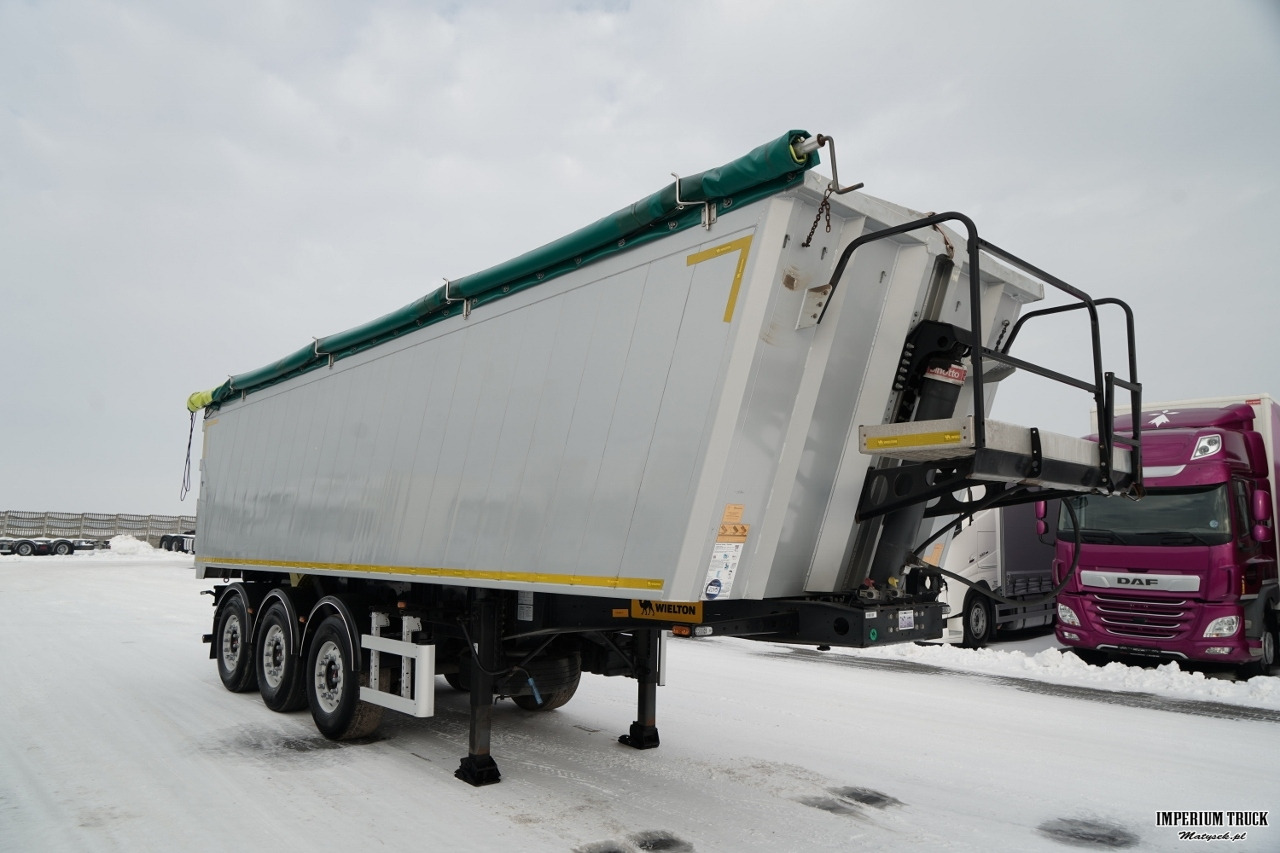 WIELTON / WYWROTKA / 41 M3 / ALUMINIOWA / 2x OŚ PODNOSZONA / OSIE SAF / ALUFELGI - Самосвальный полуприцеп: фото 1 WIELTON / WYWROTKA / 41 M3 / ALUMINIOWA / 2x OŚ PODNOSZONA / OSIE SAF / ALUFELGI - Самосвальный полуприцеп: фото 1