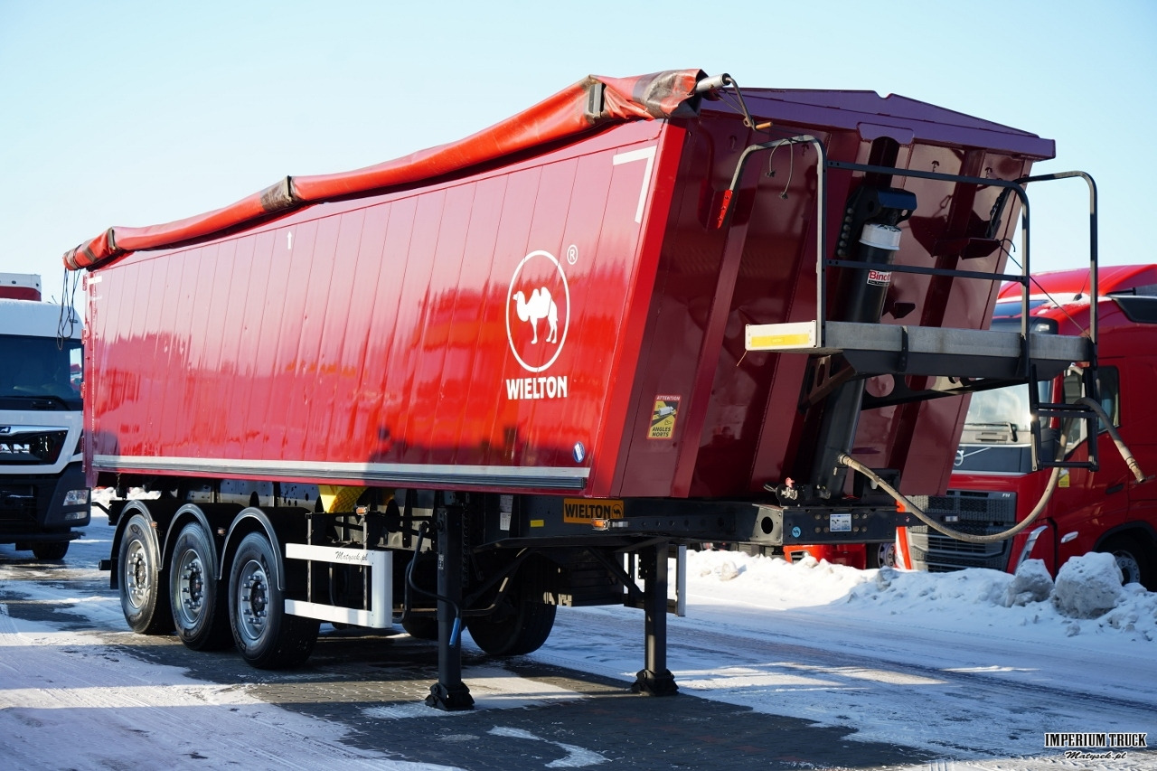 WIELTON / WYWROTKA 45 M3 / ALUMINIOWA / OŚ PODNOSZONA / OSIE SAF / - Самосвальный полуприцеп: фото 1 WIELTON / WYWROTKA 45 M3 / ALUMINIOWA / OŚ PODNOSZONA / OSIE SAF / - Самосвальный полуприцеп: фото 1