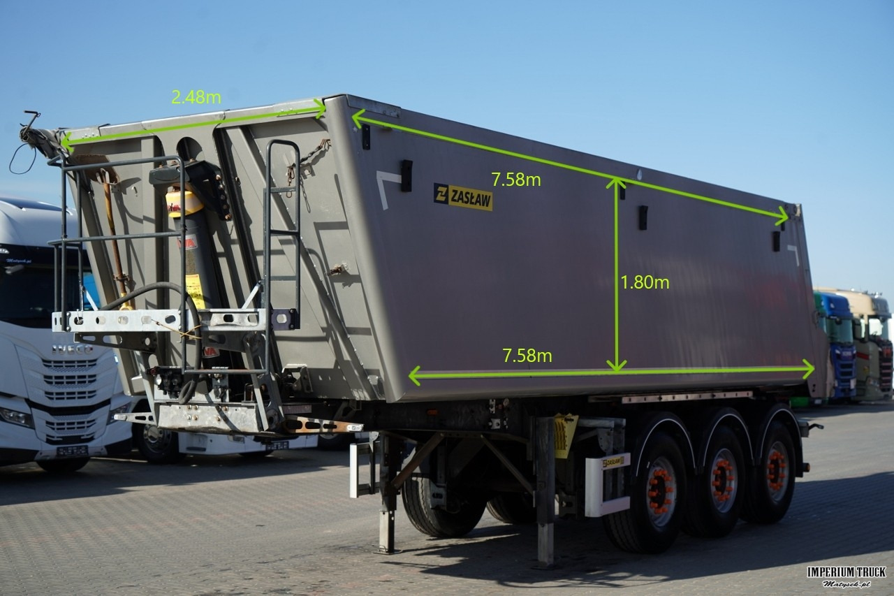 ZASŁAW / WYWROTKA ALUMINIOWA / 35 m3 / 2x OŚ PODNOSZONA / OSIE SAF - Самосвальный полуприцеп: фото 3 ZASŁAW / WYWROTKA ALUMINIOWA / 35 m3 / 2x OŚ PODNOSZONA / OSIE SAF - Самосвальный полуприцеп: фото 3