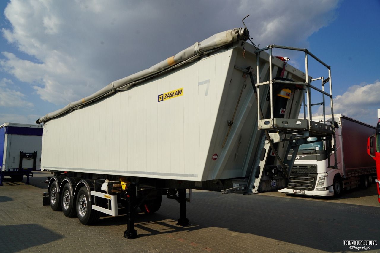 ZASŁAW / WYWROTKA ALUMINIOWA / 43 m3 / OŚ PODNOSZONA / OSIE SAF - Самосвальный полуприцеп: фото 2 ZASŁAW / WYWROTKA ALUMINIOWA / 43 m3 / OŚ PODNOSZONA / OSIE SAF - Самосвальный полуприцеп: фото 2