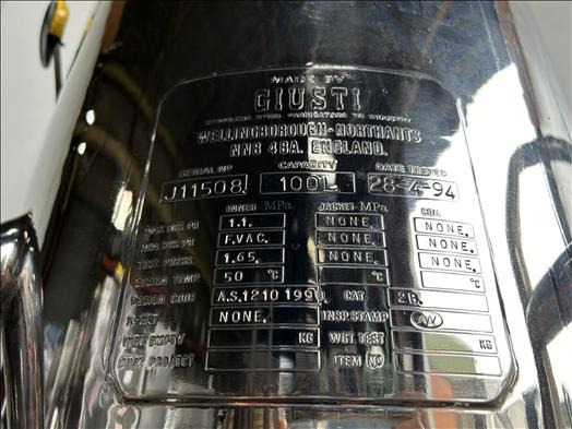 Giusti 100L Holding vessel - Пищевое оборудование: фото 4 Giusti 100L Holding vessel - Пищевое оборудование: фото 4