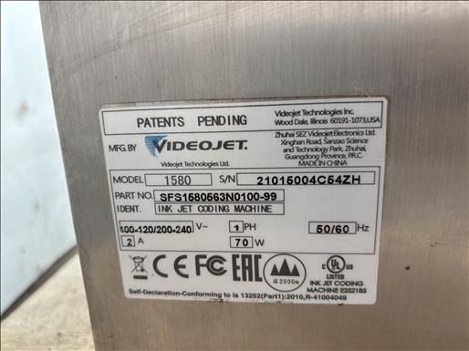 Videojet 1580 Inkjet Coder - Этикетировщик: фото 4 Videojet 1580 Inkjet Coder - Этикетировщик: фото 4