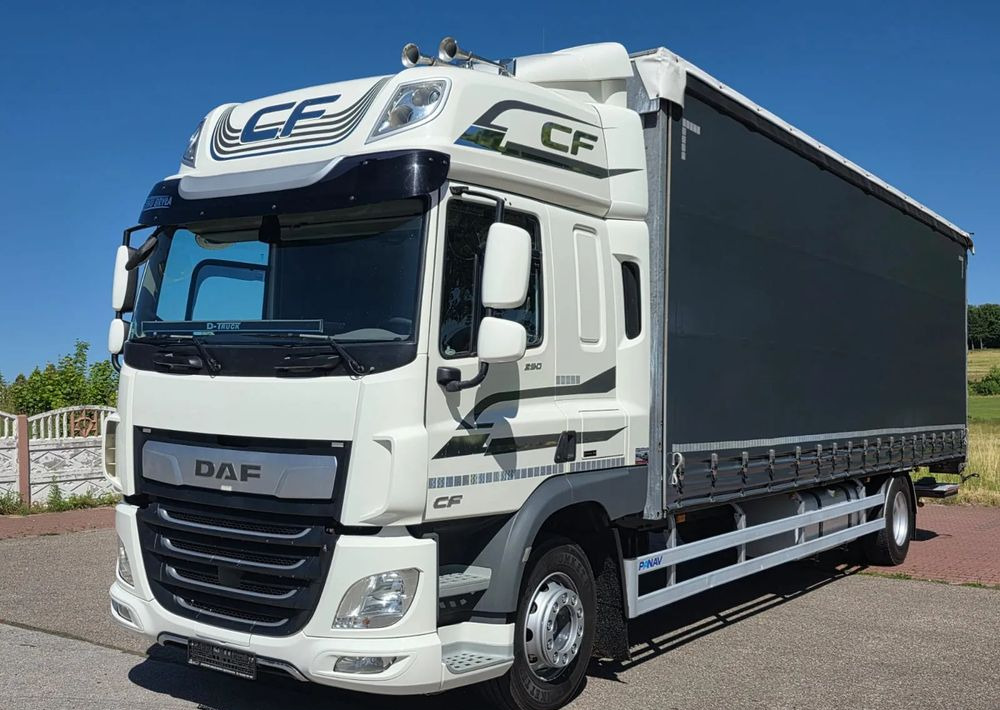 DAF CF290 / CF320 / FIRANKA / WINDA DHOLLANDIA / E6/ JEDEN WŁAŚCICIEL / SPROWADZONY / 22PALETY / 2019/ PODNOSZONY DACH / JAK NOWY - Тентованный грузовик: фото 1 DAF CF290 / CF320 / FIRANKA / WINDA DHOLLANDIA / E6/ JEDEN WŁAŚCICIEL / SPROWADZONY / 22PALETY / 2019/ PODNOSZONY DACH / JAK NOWY - Тентованный грузовик: фото 1