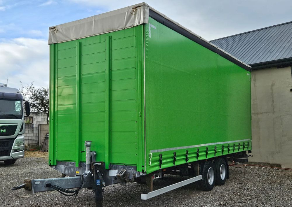 Fliegl PRZYCZEPA CIĘŻAROWA / TANDEM / 2 OSIE / 18 PALET / GÓRNY REGULOWANY SPRZĘG / 10500DMC / 7 TON ŁADOWNOŚĆ - Тентованный прицеп: фото 1 Fliegl PRZYCZEPA CIĘŻAROWA / TANDEM / 2 OSIE / 18 PALET / GÓRNY REGULOWANY SPRZĘG / 10500DMC / 7 TON ŁADOWNOŚĆ - Тентованный прицеп: фото 1