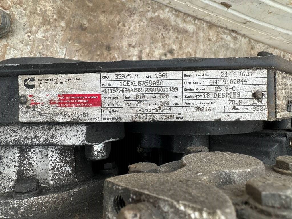Cummins 359/5.9 - Двигатель для Строительной техники: фото 2 Cummins 359/5.9 - Двигатель для Строительной техники: фото 2