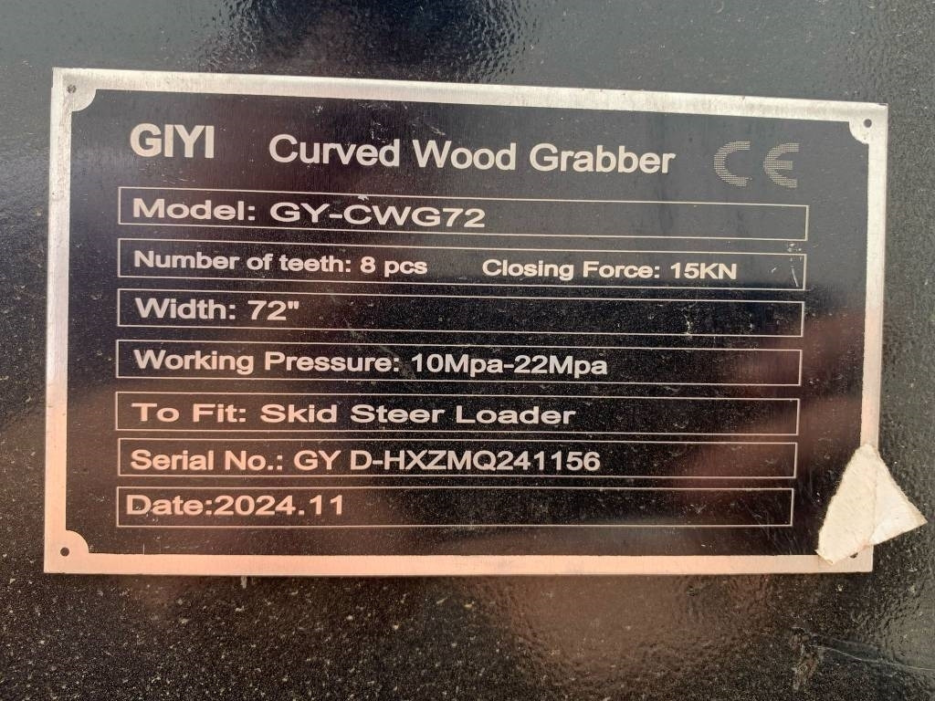 GIYI GY-CWG72 - Грейфер для Строительной техники: фото 4 GIYI GY-CWG72 - Грейфер для Строительной техники: фото 4