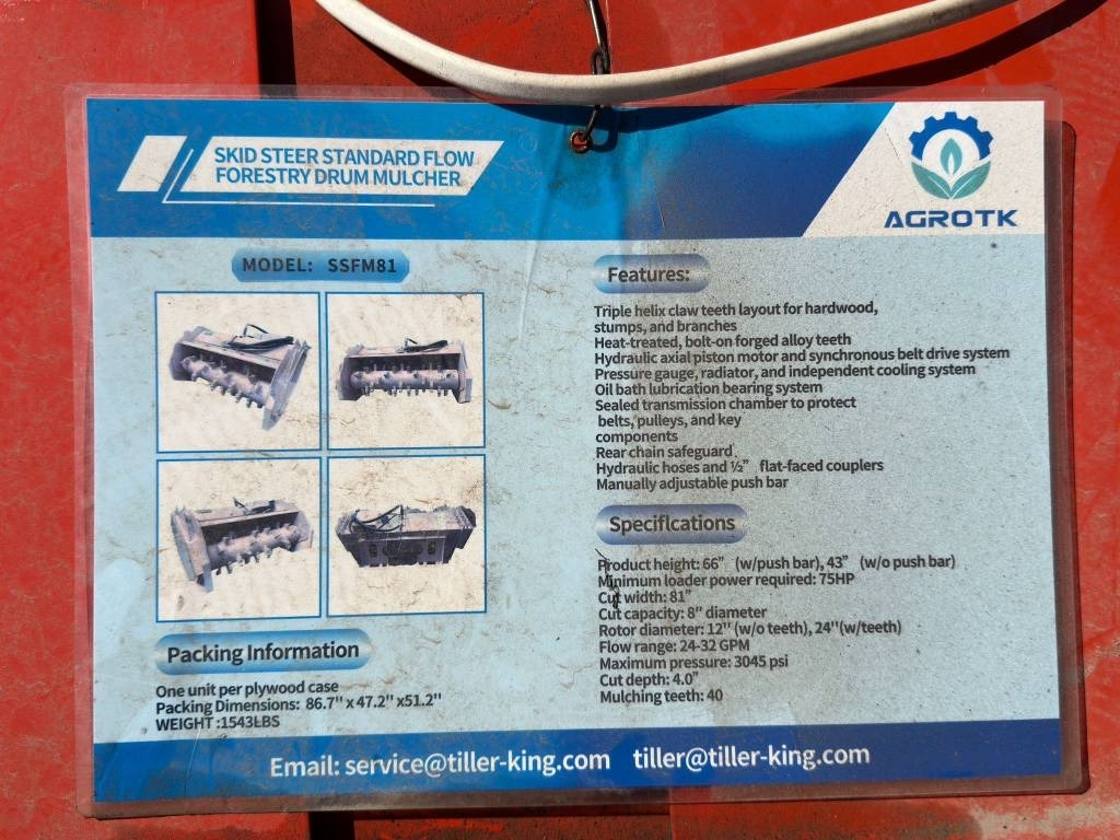 Лесной мульчер Topcat SSFM81 NEW FORESTRY MULCHER: фото 6