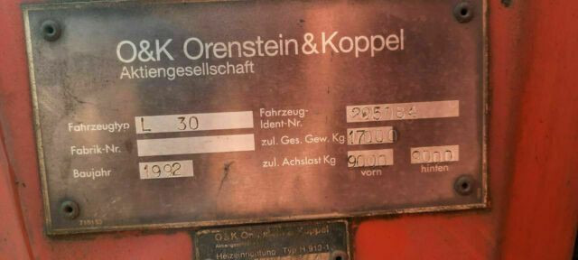 Колёсный погрузчик O & K L30 Radlader Deutschemaschine: фото 7