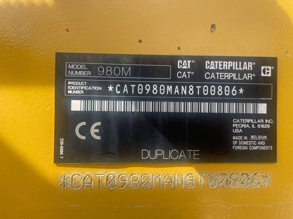 CAT 980M  - Колёсный погрузчик: фото 2 CAT 980M  - Колёсный погрузчик: фото 2