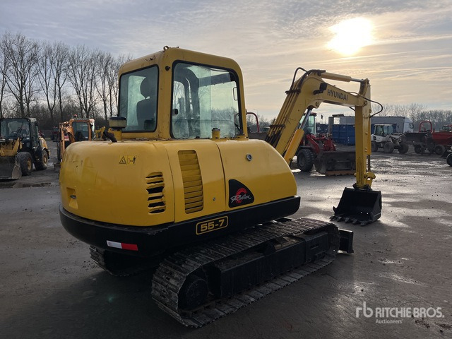 2011 Hyundai R55-7 Mini Excavator: <6.6t - Мини-экскаватор: фото 3 2011 Hyundai R55-7 Mini Excavator: <6.6t - Мини-экскаватор: фото 3