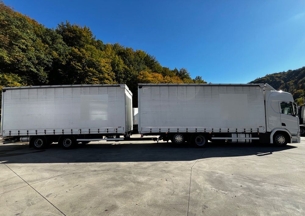 Scania R410 // 2018 // Retarder // Tandem 7.7+7.7 // Przyczepa Krone // Oś podnosozna // - Тентованный грузовик: фото 4 Scania R410 // 2018 // Retarder // Tandem 7.7+7.7 // Przyczepa Krone // Oś podnosozna // - Тентованный грузовик: фото 4