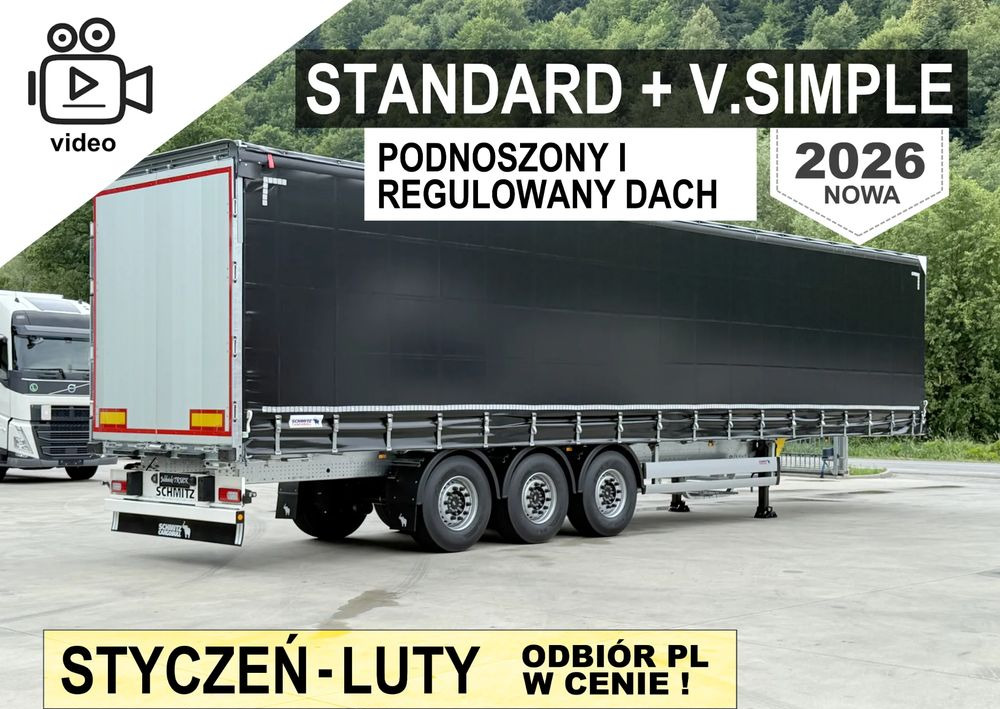 Schmitz Cargobull STANDARD + DACH VARIOS SIMPLE - Тентованный полуприцеп: фото 1 Schmitz Cargobull STANDARD + DACH VARIOS SIMPLE - Тентованный полуприцеп: фото 1