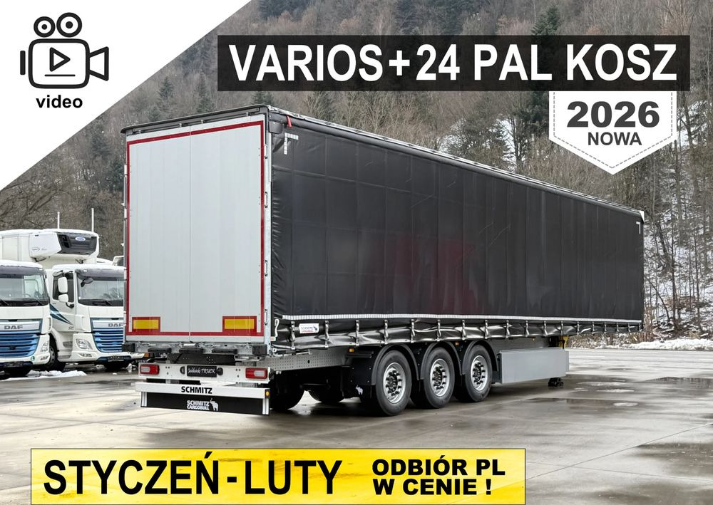 Schmitz Cargobull VARIOS + KOSZ NA 24 PALETY - Тентованный полуприцеп: фото 1 Schmitz Cargobull VARIOS + KOSZ NA 24 PALETY - Тентованный полуприцеп: фото 1