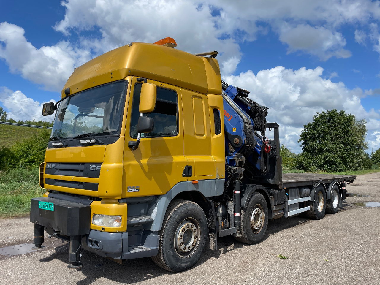 DAF CF 85.410 PM 80 crane laadkraan met jib en frontstempels - Автоманипулятор: фото 3 DAF CF 85.410 PM 80 crane laadkraan met jib en frontstempels - Автоманипулятор: фото 3