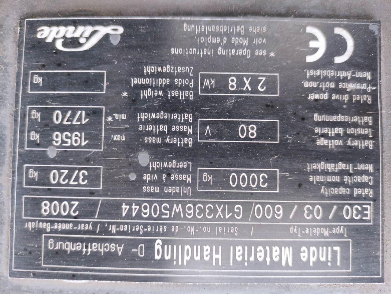 Электропогрузчик Linde E30/03/600-336: фото 6